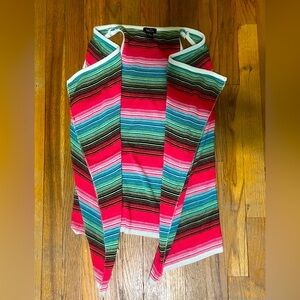 Bright Sleeveless Sweater Cardigan
